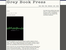 Tablet Screenshot of greybookpress.com